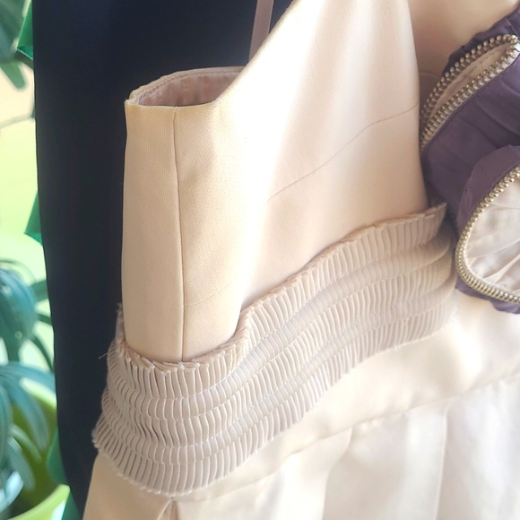 BCBG Runway Cocktail Dress (Purple&Tan) 👚 ✨️ - Picture 4 of 12